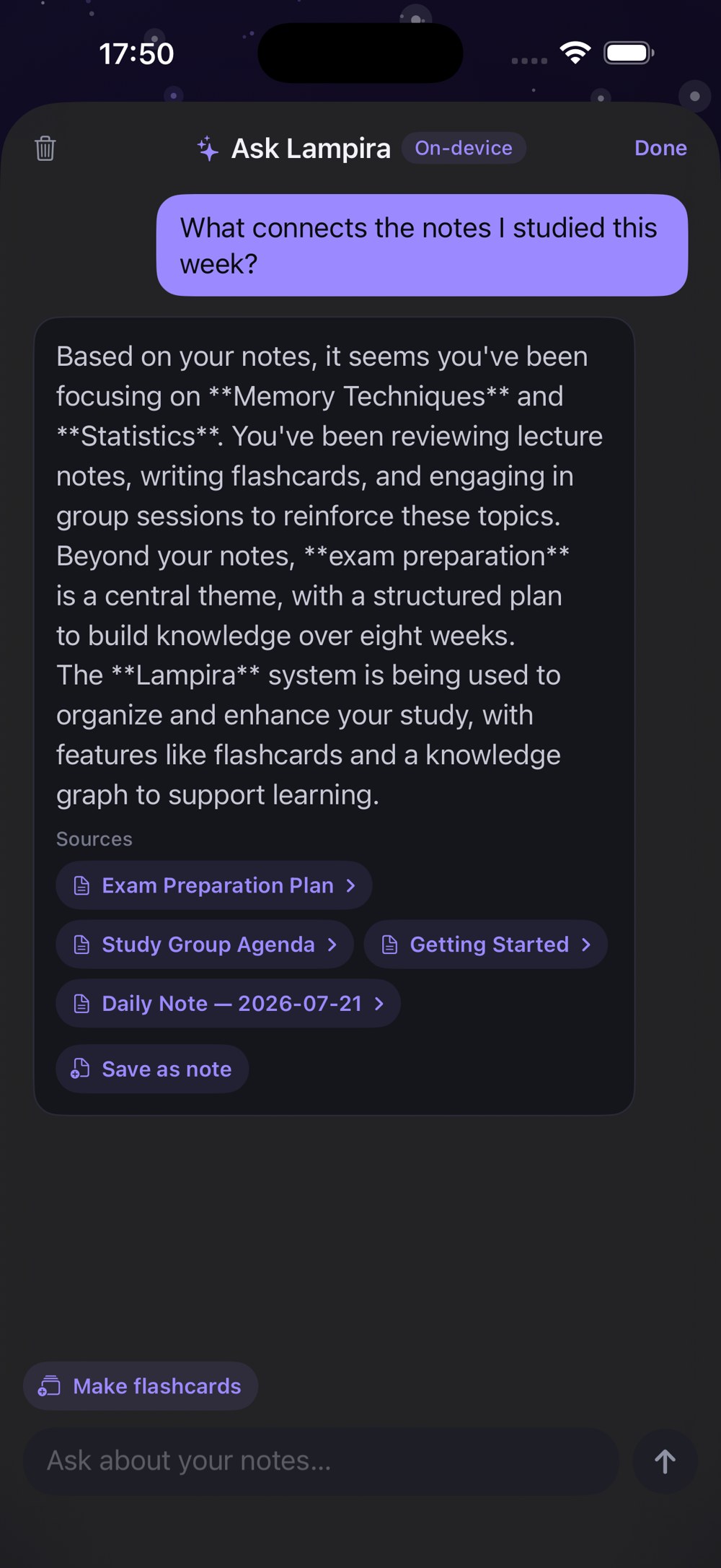 Intelligence settings: Apple Intelligence status and a Local Model connection for Ollama or LM Studio